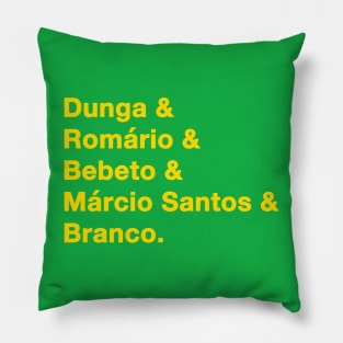 1994 Brazil World Cup Yellow Pillow