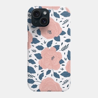 Pastel peonies Phone Case