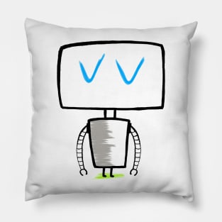 kawaii - cute robot doodle – Robotoh – Tsk, Tsk Pillow