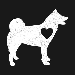 Akitas Love Heart Gift For Akitas Dog Lovers T-Shirt