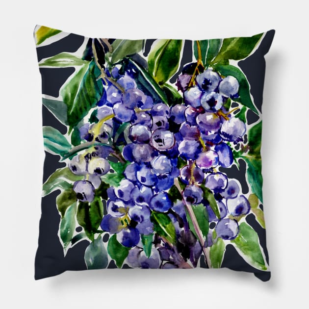 Blueberries Pillow by surenart