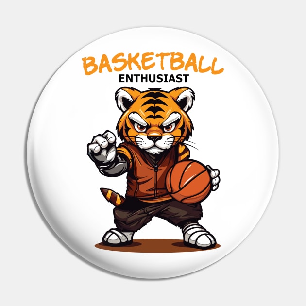 Cute Basketball Enthusiast Pin by Yopi