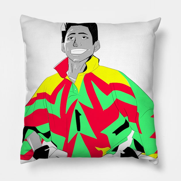 goal keeper jorge campos the immortal man Pillow by jorge_lebeau