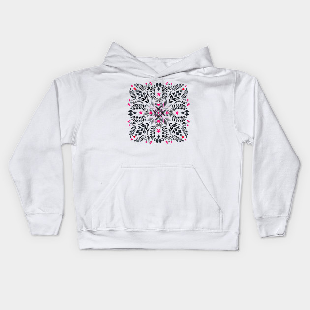 Winter Graphic Folk Art Pattern Winter Kids Hoodie Teepublic Au