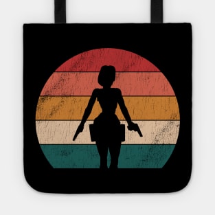 Tomb Raider Lara Croft Vintage Sunset Tote