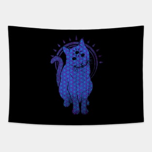 trippy kitty Tapestry