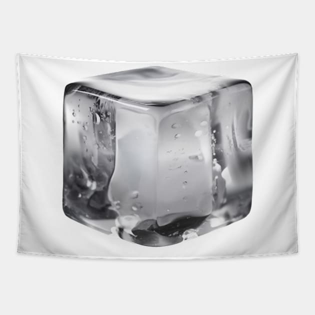 Single Ice Cube Tapestry by Teravitha