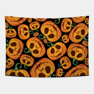 Halloween Jack Pumpkins Tapestry