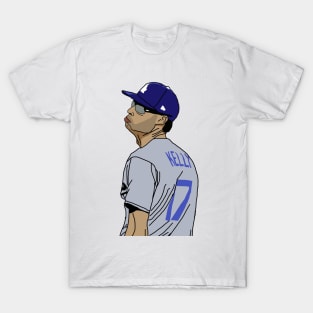 Women's Joe Kelly Los Angeles Dodgers Backer Slim Fit T-Shirt - Ash