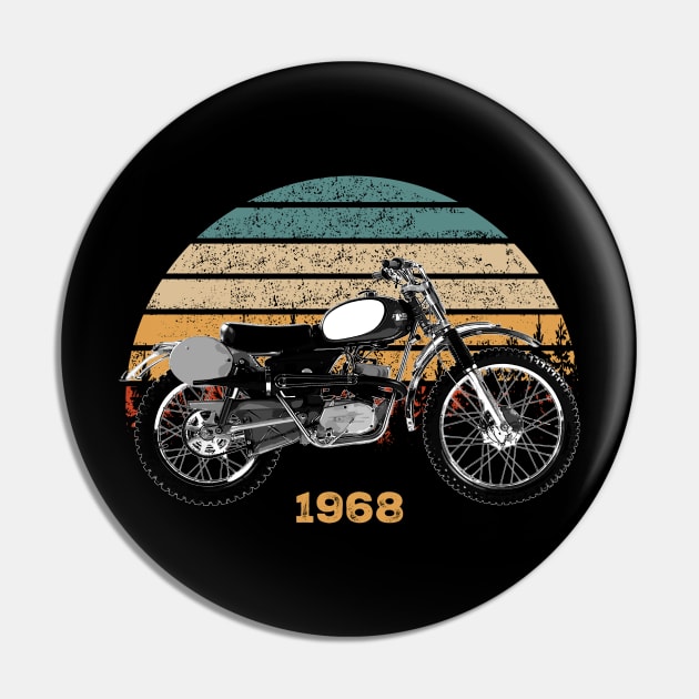 1968 Penton 100 Berkshire Vintage Motorcycle Design Pin by Madisen Harvey