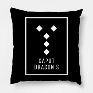 Caput Draconis Geomantic Figure Pillow