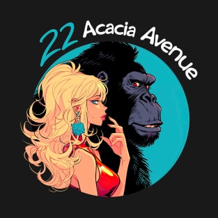 22 Acacia Avenue Iron Maiden monkey T-Shirt