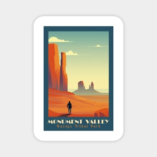 Monument Valley National Park Travel Poster Magnet