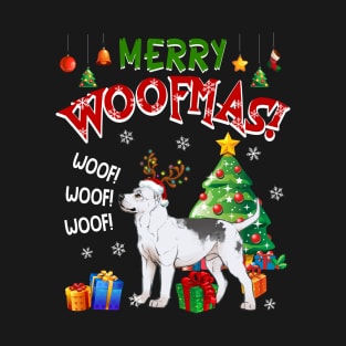 Pitbull Merry Woofmas Awesome Christmas T-Shirt