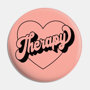 I love Therapy Pin