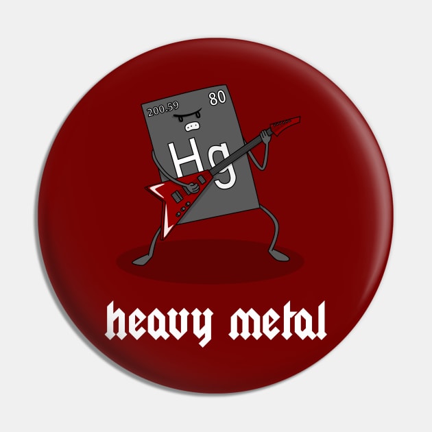 Heavy Metal Pin by Mongedraws