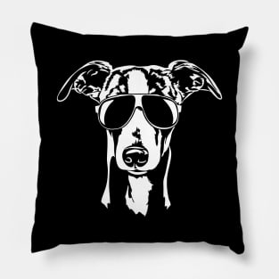 Whippet with sunglasses cool dog gift Pillow