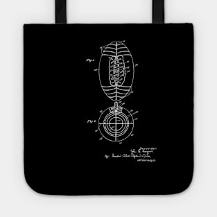 Football Vintage Patent Drawing Tote