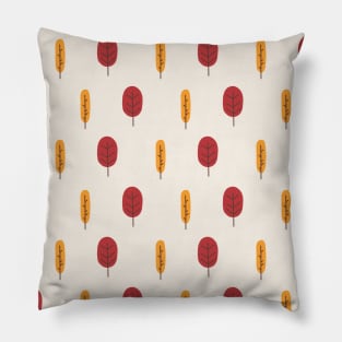 Fall Trees Mod Art Pillow