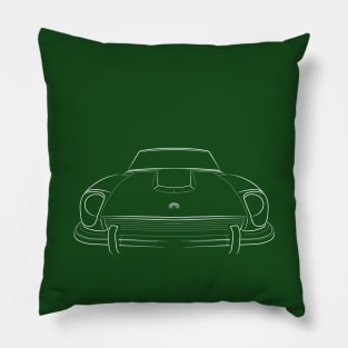 1973 Datsun 240Z - front stencil, white Pillow