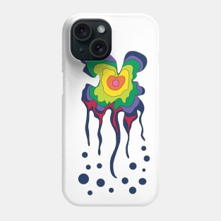 Trippy Dripping Tree Ring Shape Phone Case