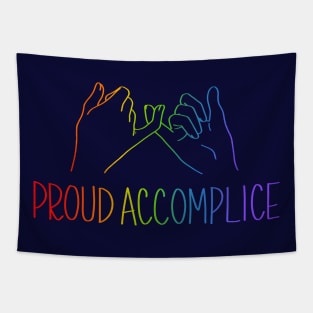 Proud Queer Accomplice Pinky Swear Tapestry