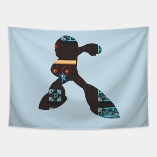 Mega Man - Background Cutout v.3 Tapestry