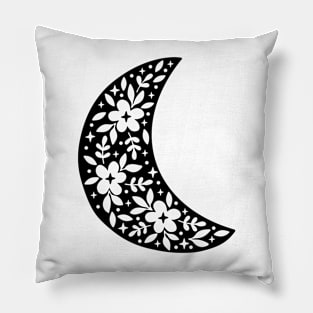 Floral Moon Pillow