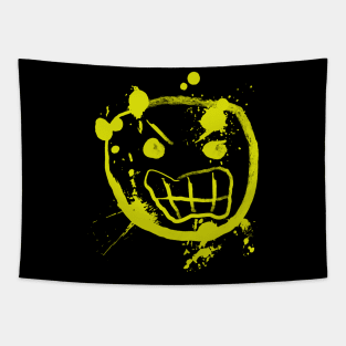 Angry graffiti face Tapestry