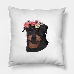 Merit the Rottweiler Pillow