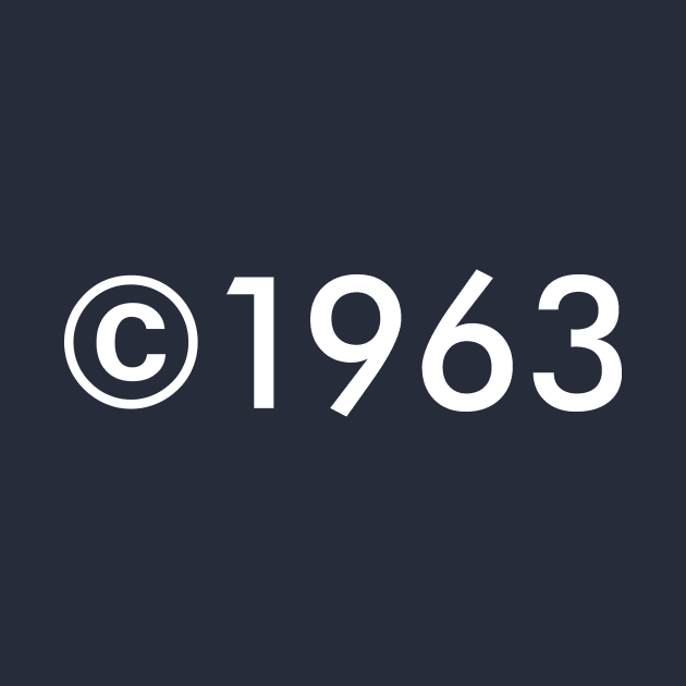 Copyright 1963 (light text) by MrWrong