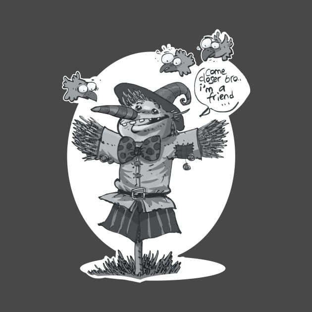 scarecrow funny cartoon grey tint by anticute