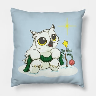 Owlbear Home for Critmas Pillow