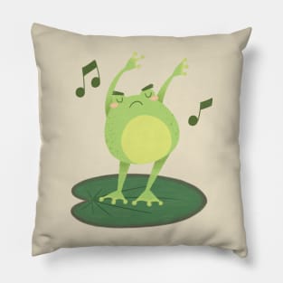 Angry Dance Froggie Pillow