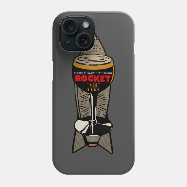 Vintage Rocket Lager Beer Phone Case by Kujo Vintage