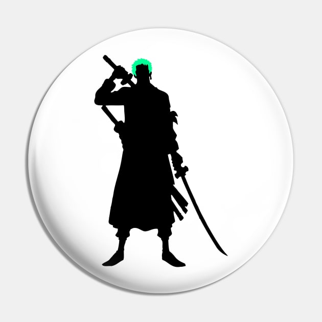 Zoro Silhouette Pin by AnotherOne