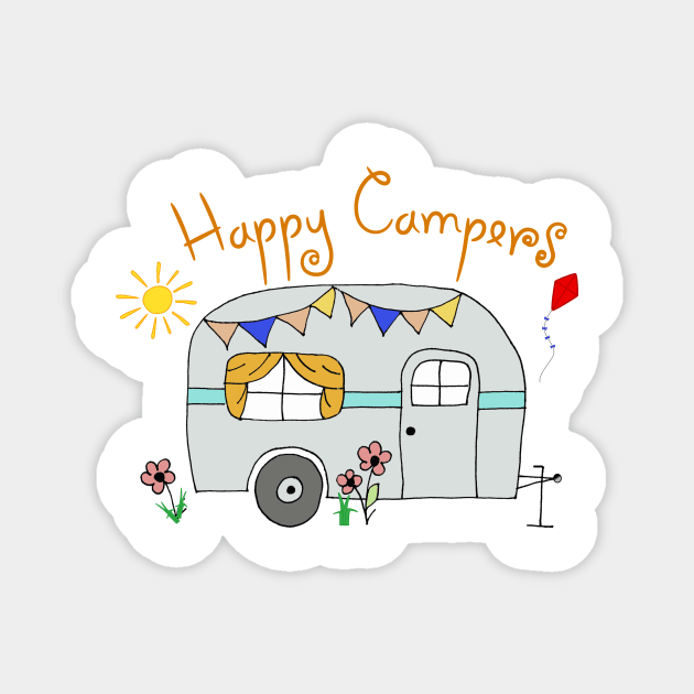 Happy Campers Magnet by chakracoach