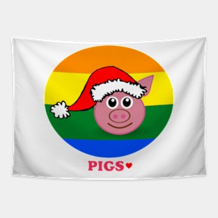 national pig day  funny Pigs Tapestry