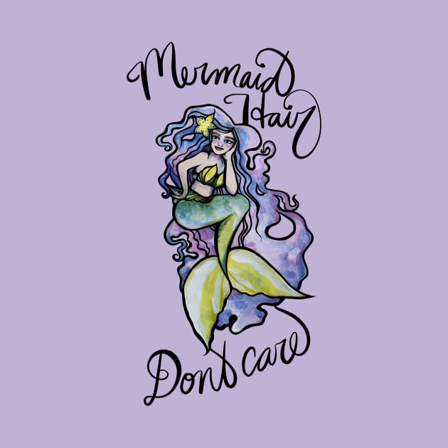 Mermaid hair Don't Care by bubbsnugg