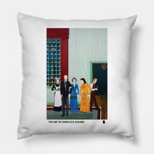 Art Of Sherlock Teal Pillow