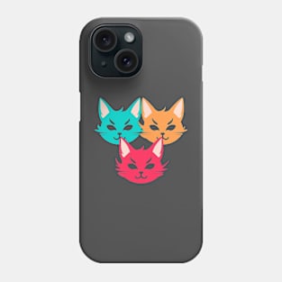 Colorful cat Phone Case