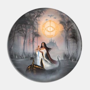 Avalon Fog - Chalice Well Vesica Piscis Pin