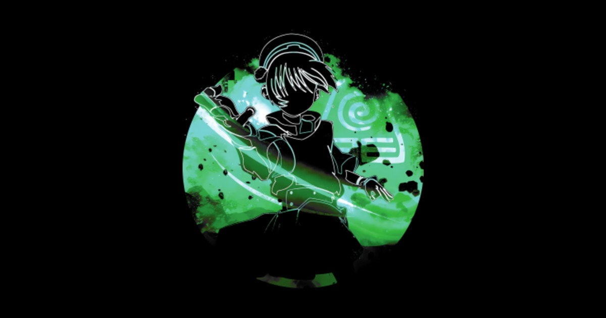 Earthbender Silhouette Anime Sticker Teepublic