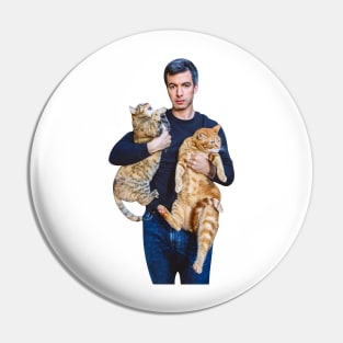 Nathan Fielder And His Cats Pin