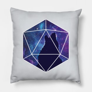 D20 Howling Wolf Soul Pillow