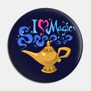 Aladdin's Lamp - I Love Magic Pin