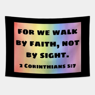 Bible Verse 2 Corinthians 5:7 Tapestry