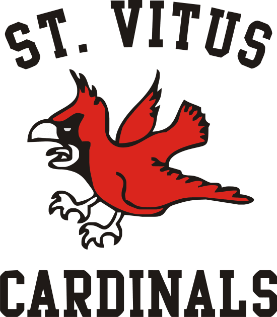 St Vitus Cardinals Basketball Team Kids T-Shirt by grekhov