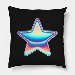 Classic Holographic Star Pillow