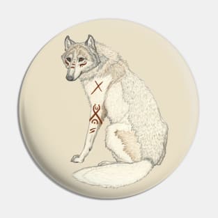 Marked Wolf Pin